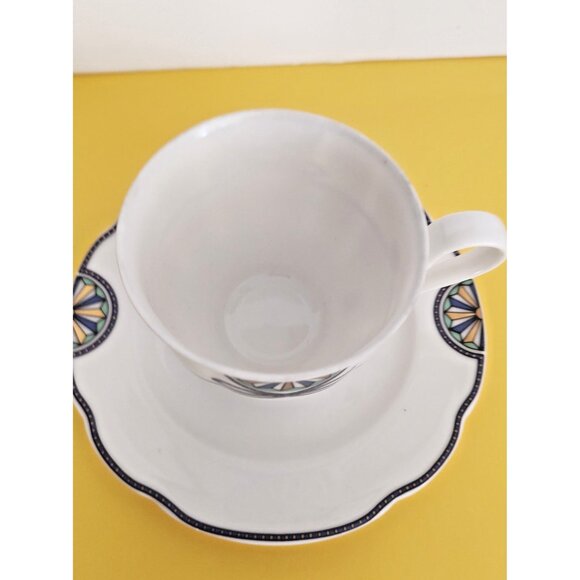 Vintage Rosenthal Grace Society Pearl China Teacup & Saucer Set Art Deco - Picture 6 of 13